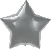 Folieballon Silver Star (56cm)