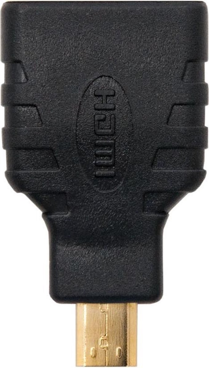 Nanocable 10.15.1206 tussenstuk voor kabels HDMI Micro HDMI Zwart