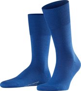 FALKE Airport warme ademende merinowol katoen sokken heren blauw - Maat 39-40