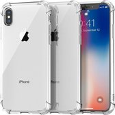 DrPhone iOS Smartphone X/XS TPU Hoesje - Siliconen Shock Bumper Case -Backcover met Verstevigde randen voor extra bescherming