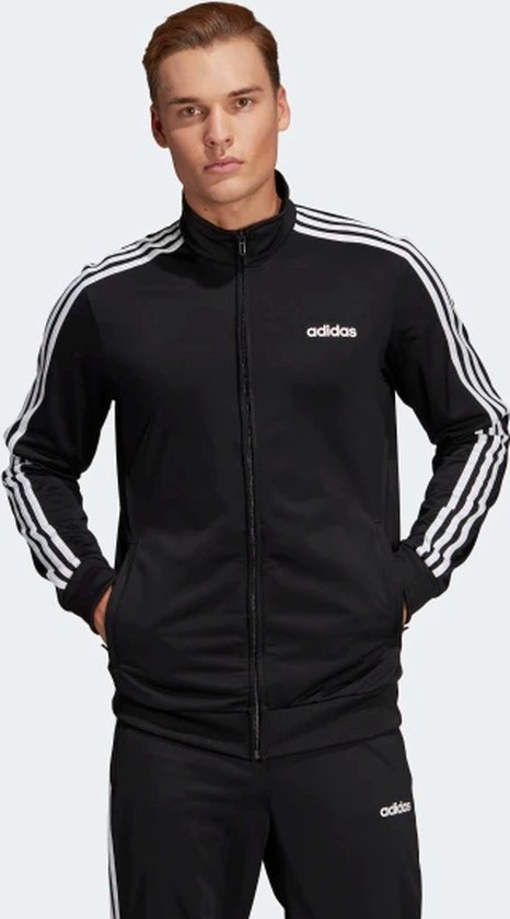 adidas Essentials 3-Stripes vest heren zwart/wit | bol.com