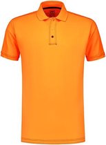 Macseis Polo Signature Powerdry heren oranje/donkerblauw maat  S