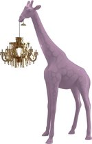 Qeeboo Vloerlamp - Staanlamp Giraffe In Love XS - dusty roze