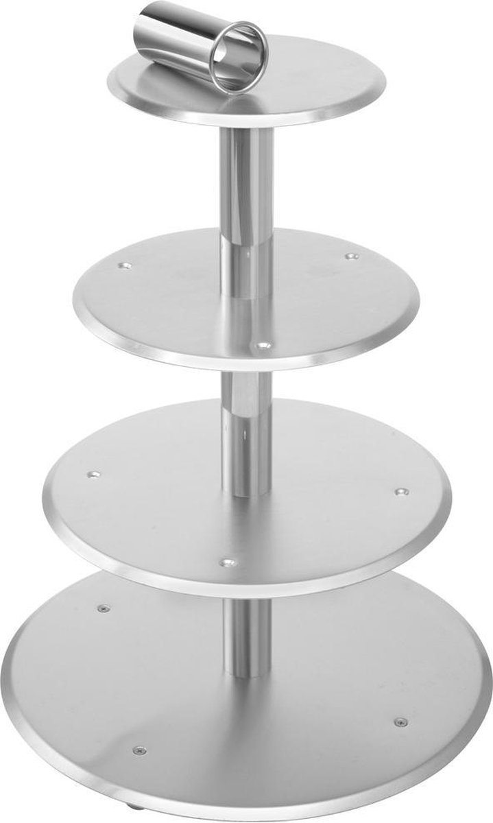STERNSTEIGER Bruidstaartstandaard aluminium (levering zonder passende snijder) 20-26-32 cm