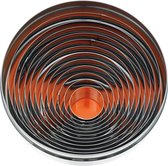 STERNSTEIGER Decoratieset in doos 15-110mm, 30mm rond, effen 12 stuks roestvrij staal.