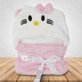 Couverture bébé Chat - Couverture wrap & Serviette à capuche - 100 x 70 cm - Cadeau de maternité - Capes Comfy