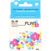FLWR - Inktcartridge / CL-51 / Kleur - Geschikt voor Canon