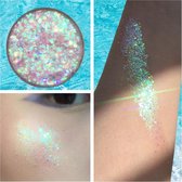 Glitter highlighter - Make-up - Zeemeerminnen - Voor gezicht en lichaam - festival / carnaval / feest / gala