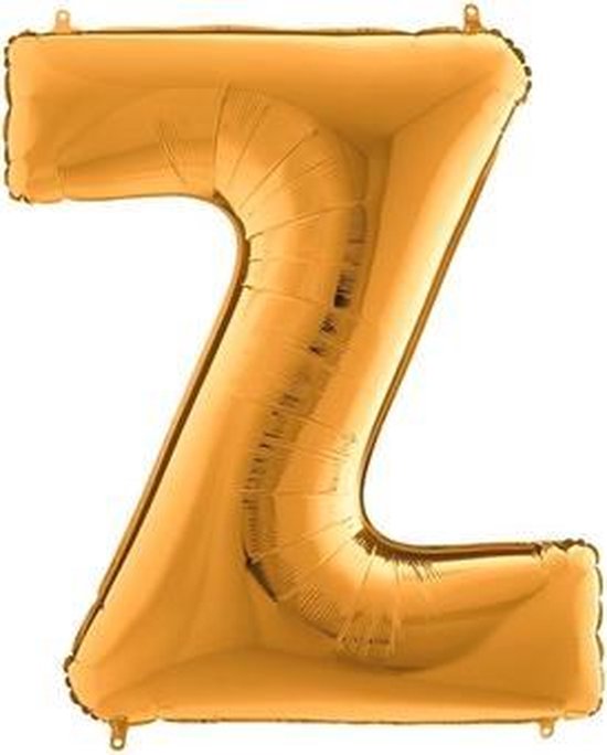 Folieballon letter Z goud (100cm)