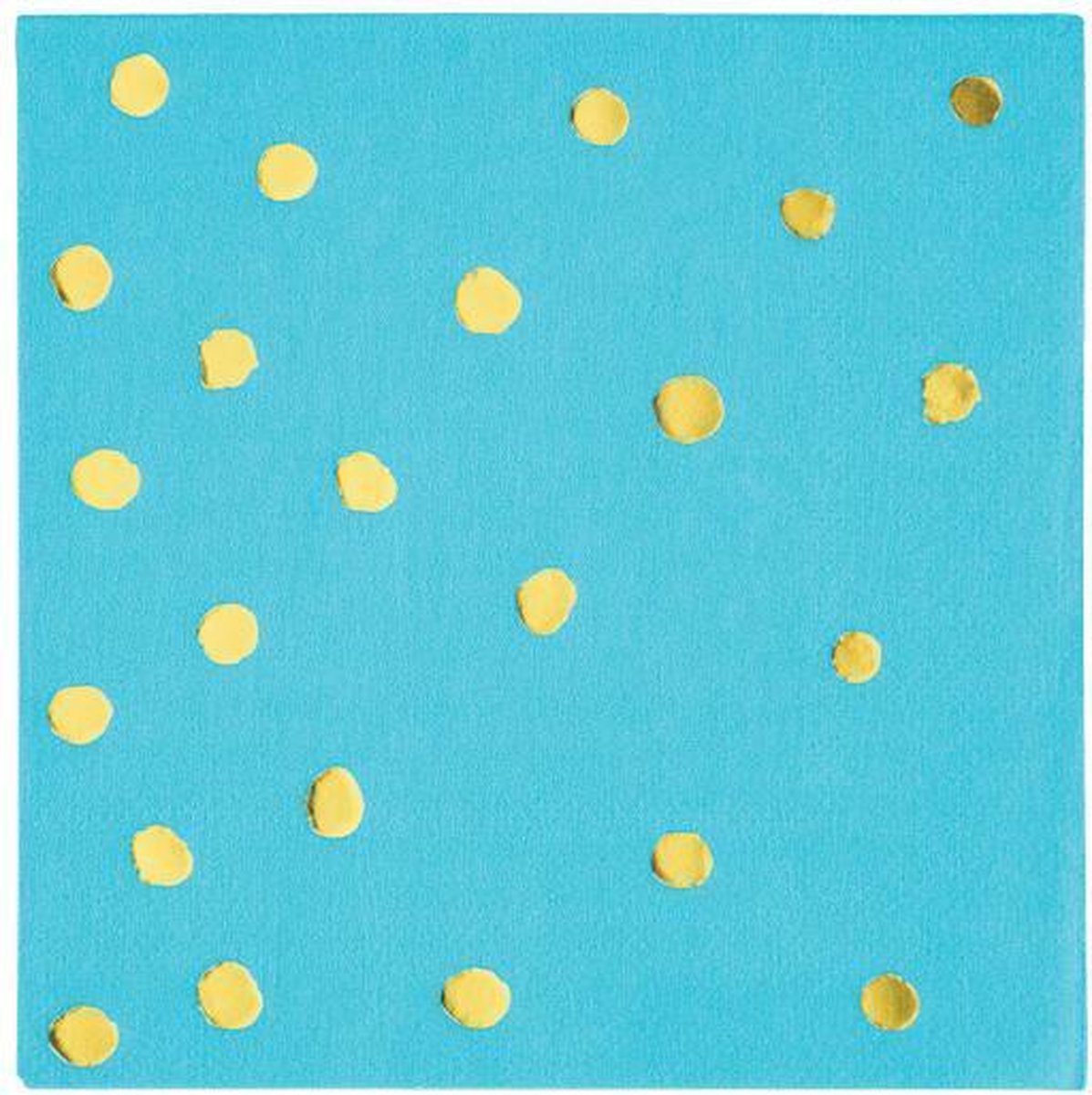 Servetten berm blue foil (25x25cm, 16st)