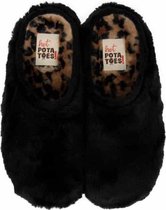 Hot Potatoes HP 57026 zwart pantoffels dames (HP 57026)