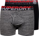 Superdry Sportonderbroek - Maat S  - Mannen - grijs/zwart/oranje