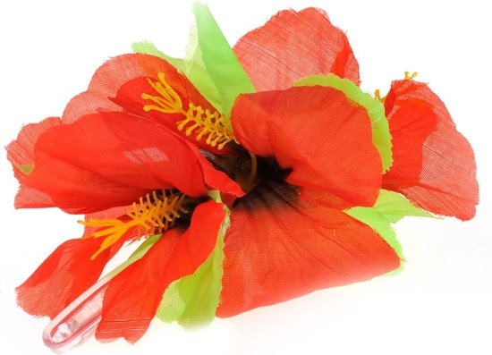 Boland - Haaraccessoire Hibiscus assorti - Haarclip - Volwassenen - Hawaii - Hawaii - Boland