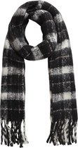 Pieces Sjlaal met Ruit - Black - Maat ONE SIZE