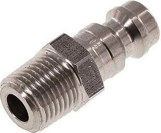 Benaton 10 Stuks Luchtkoppeling en Plug Kit, Luchtcompressorfittinge, Koppelingen Luchtslang, 1/4 Bsp Euro Luchtvaartmaatschappij Slang Compressor Fittings, 1/4 Inch Bsp Snelkoppeling voor Slangen