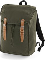 Senvi Vintage Laptop Rugzak/Backpack - Kleur Olive - 19 Liter