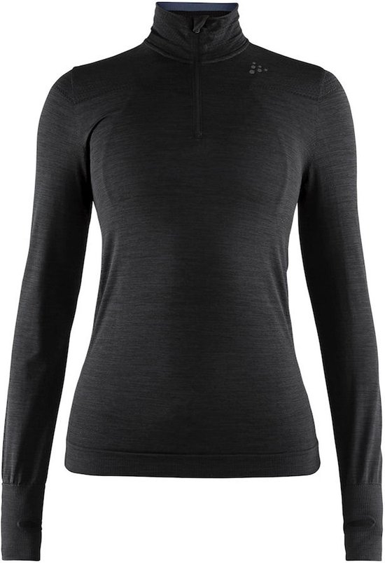 Craft Fuseknit Comfort Zip Thermoshirt Dames - Maat L