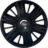 J-Tec Wieldoppen 15 inch Maximus zwart - chroom ring