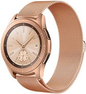 Milanese Loop Armband Geschikt Voor  Samsung Galaxy Watch 42MM Iwatch Milanees Horloge Band - Roségoud Kleurig