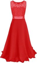 Feestjurk Merkloos Meisjes Jurk long rood 122/128