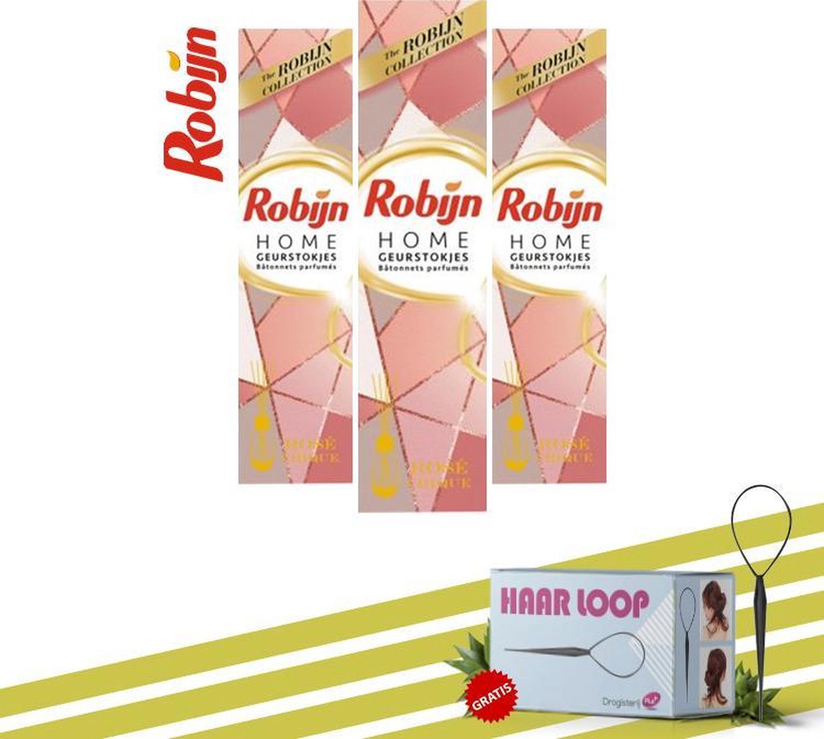 Robijn Home Geurstokjes Rose Hique + Haarloop