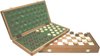 Afbeelding van het spelletje Damspel voor op reis 40 cm met ingelegde velden