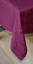Hoogwaardig Stoffen Tafellaken - Tafelkleed - Tafelzeil - All over Rood - Bordeaux - 150 x 240 cm