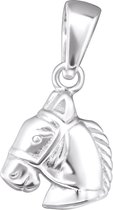 Joy|S - Zilveren paard hanger 9 mm paardenhoofd