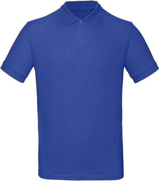 Senvi Classic Fit Polo Biologisch Katoen - Kleur Royal - Maat XXXL