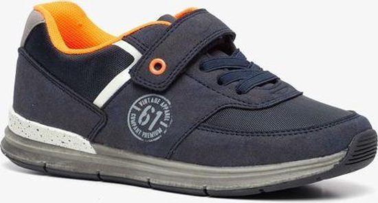 Blue Box leren jongens sneakers - Blauw - Maat 34 | bol.com