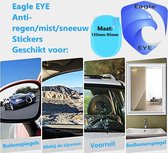 EagleEye -Anti regen Buitenspiegel folie- Anti mist, zicht en weerspiegeling voor Auto’s, Motoren, Vrachtwagens - Binnenspiegelsfolie-Anti vocht autofolie- Regenafstotend 135-95mm