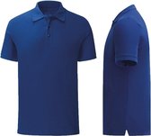 Senvi Getailleerde Polo zacht aanvoelend Kleur kobalt blauw Maat S