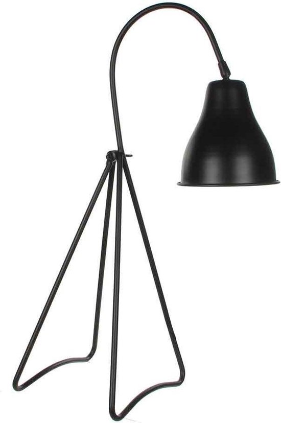 Mand Oxide welvaart Casa Vivante kiki bureaulamp zwart maat in cm: 20 x 24 x 64 | bol.com