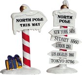 Lemax - North Pole Signs -  Set Of 2 - Kersthuisjes & Kerstdorpen