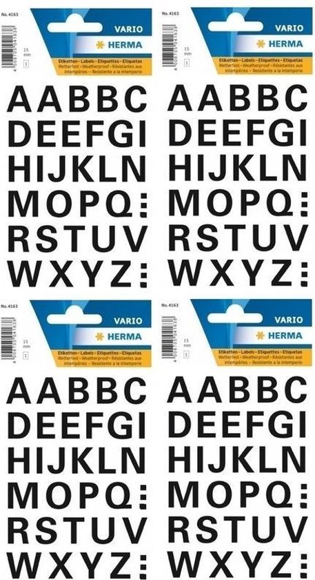 Onrecht oneerlijk grens 128x Letter stickers zwart 15 mm - Stickervel met alfabet letters zwart 128  stuks -... | bol.com