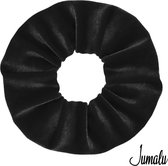 Jumalu scrunchie velvet haarwokkel haarelastiekjes - zwart - 1 stuk
