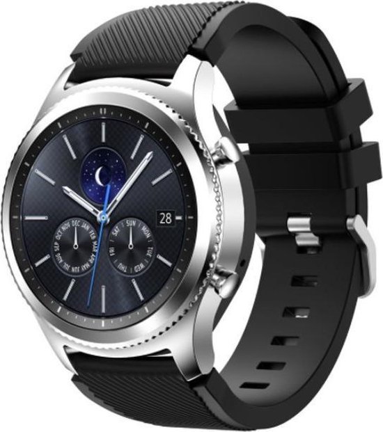 Bracelet en silicone - Noir - Convient pour Samsung Galaxy Watch 46mm - Samsung  Gear... | bol