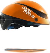 Omega Aerohelm | Casque de patinage | Casque de vélo | Triathlon (Orange - S 50-55cm)