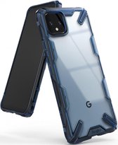 Ringke Fusion X Google Pixel 4 Hoesje Transparant / Blauw