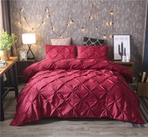 Luxe dekbedovertrek-luxe patroon rood-150 * 200cm