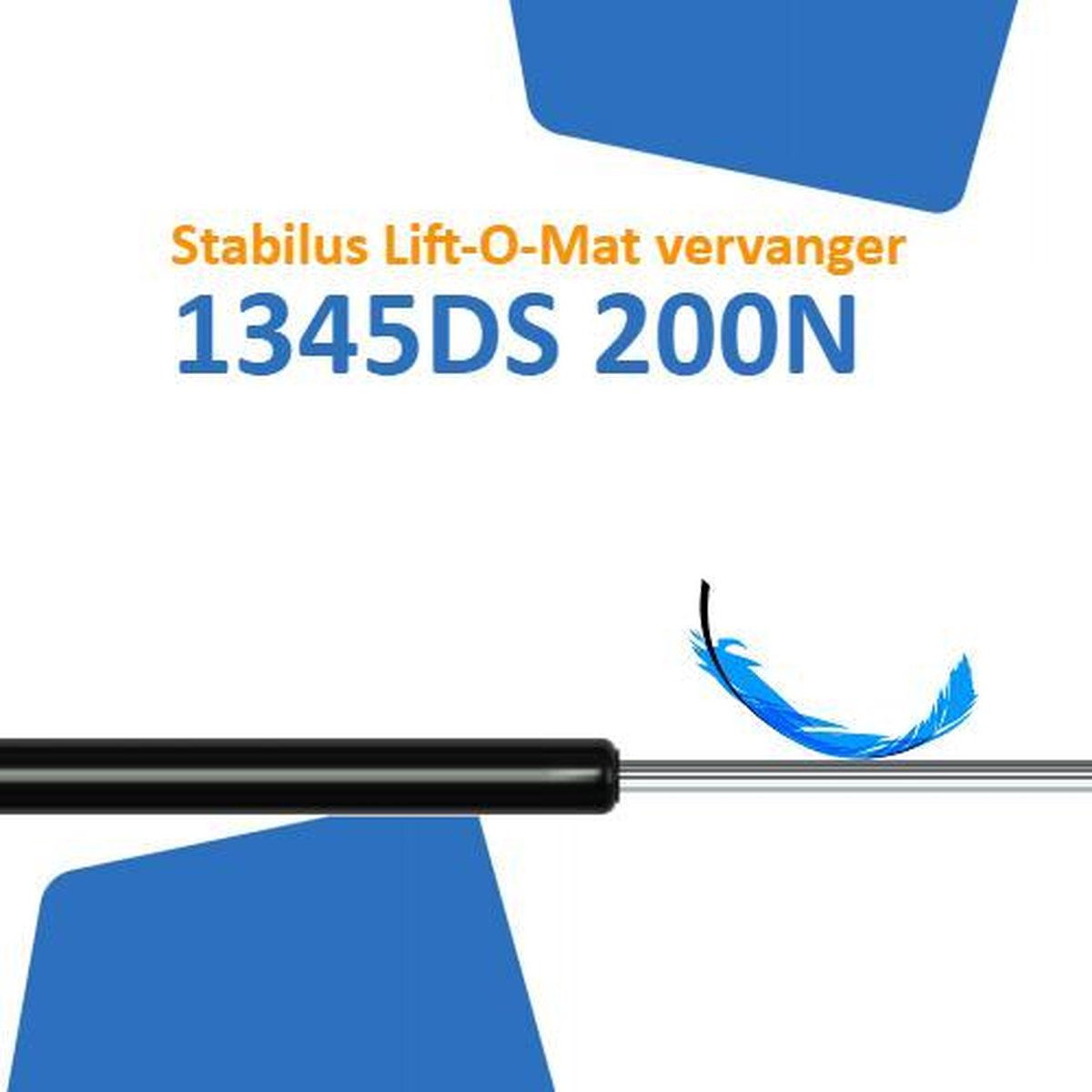 Vervanger voor Stabilus LiftOMat 1345DS 0200N gasveer