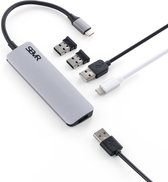 SBVR 5 in 1 Aluminium Type C Hub - 4x USB 3.0 / Micro USB