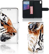 Cuir PU Premium Housse Portefeuille Coque pour Xiaomi Redmi 7A Coque Téléphone Tigre