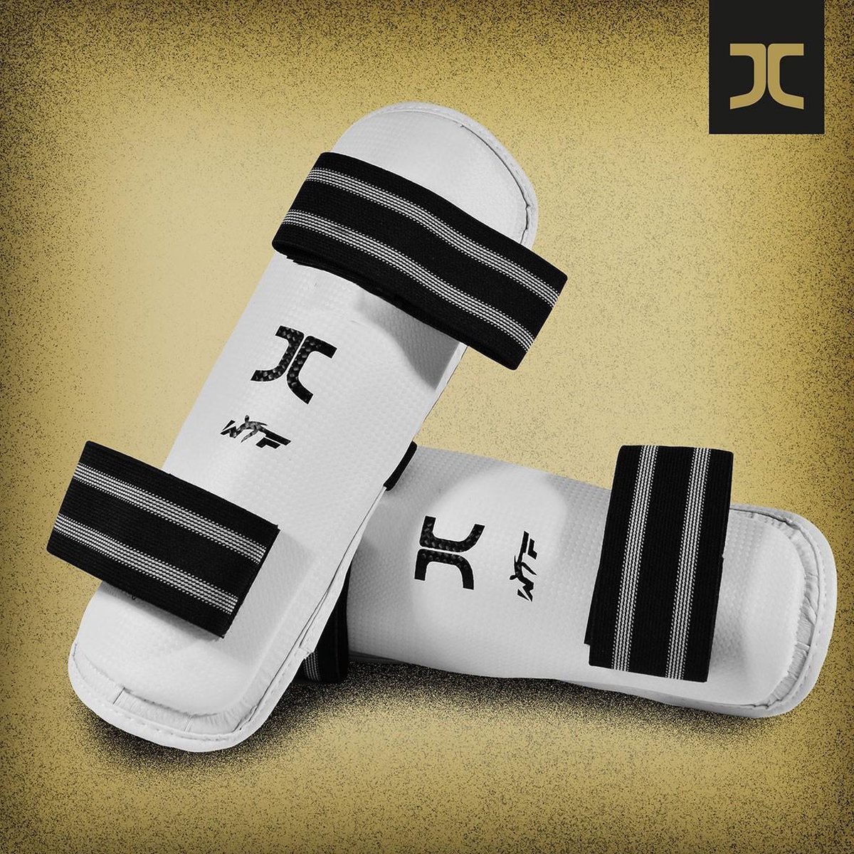 Taekwondo-scheenbeschermers JC-Club | WT | Wit (Maat: XS)