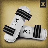 Protège-tibias de taekwondo JC-Club | WT | Blanc | taille L.