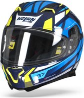 Nolan N87 Originality 067 Blauw Geel Wit Integraalhelm - Motorhelm - Maat XXL