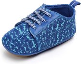 Blauwe sneakers - Textiel - Maat 18 - Zachte zool - 0 tot 6 maanden