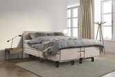 Beddenleeuw Boxspring Bed Sophia - Elektrisch - 140x200 - Incl. Hoofdbord - Ecru