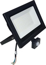 LED Lamp straler 100W Bouwlamp Floodlight Bewegingssensor IP-65 A+