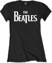 The Beatles Dames Tshirt -S- Drop T Logo Zwart